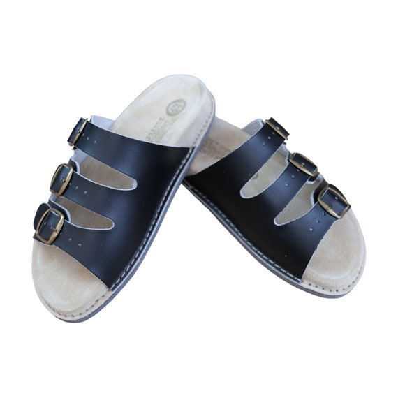 Strapped slippers hotsell