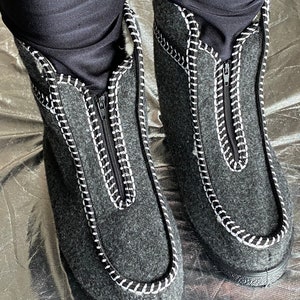 Warme huisschoenen Wollen schapenvacht pantoffellaarzen Winter Comfortabele pantoffels Boven enkellaarspantoffels