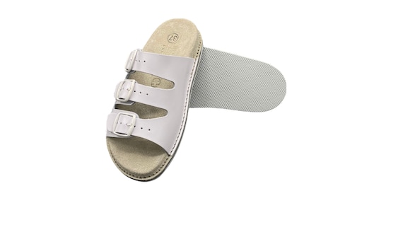 Strapped slippers shop