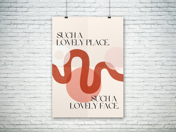 Retro Hotel California Lyrics Printable Poster Downloadable - Etsy