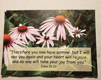 No One Will Take Your Joy- John 16:22, 5x7, Scripture, Print