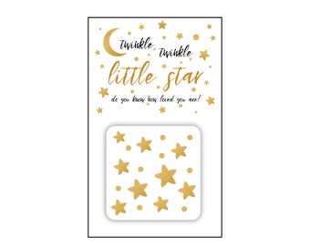 Twinkle, Twinkle Little Star Self-Stick Mobile Bildschirm Reiniger Baby-Dusche-Party zugunsten (Set von 10)