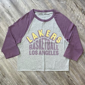 Los Angeles Lakers Alley Crystal '47 Vintage Tubular Crop Top