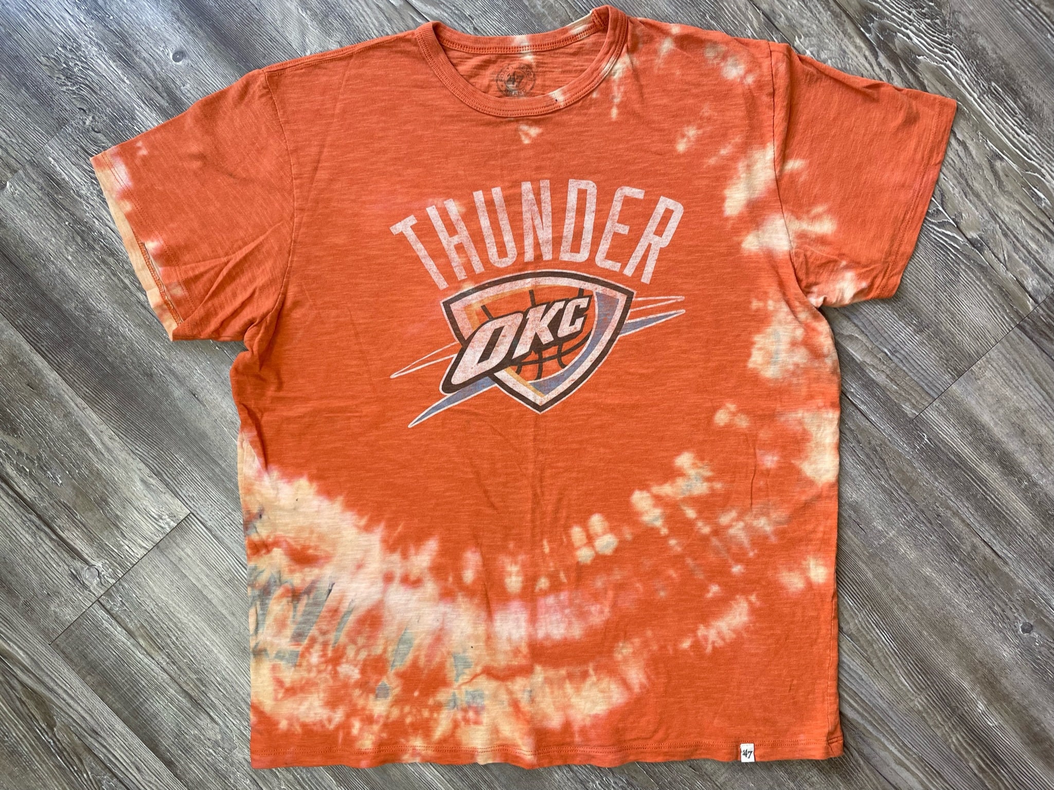 Fleece Oklahoma City Thunder Blue NBA Basketball Pro Sports Team Fleece  Fabric Print by the yard (83OKC0002A-01) A609.01