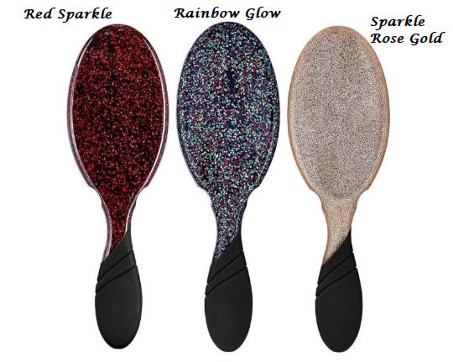 Personalized Sparkle Wet Brushes Etsy