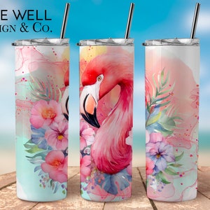 Flamingo-Becher, personalisierter Flamingo-Becher, Flamingo-Geschenk für Frauen, Flamingo-Geschenke für Sie, Flamingo-Becher