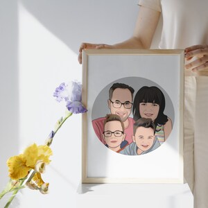 Custom Avatar Family and Couples Cartoon Portrait, Bighead, Caricature, Podcast Cartoon for Sticker, Gift and Profesional Picture Profile image 6