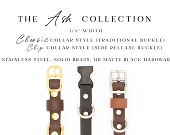 The ASH Collection (3/4") - Biothane Dog Collar