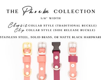 The PHOEBE Collection (5/8") - Biothane Dog Collar