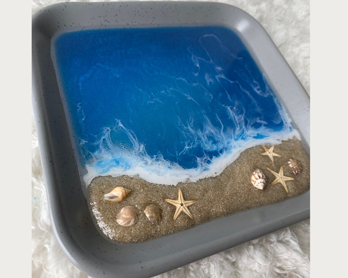 Kerzenschale im Ozean-Stil kleiner quadratischer | Etsy