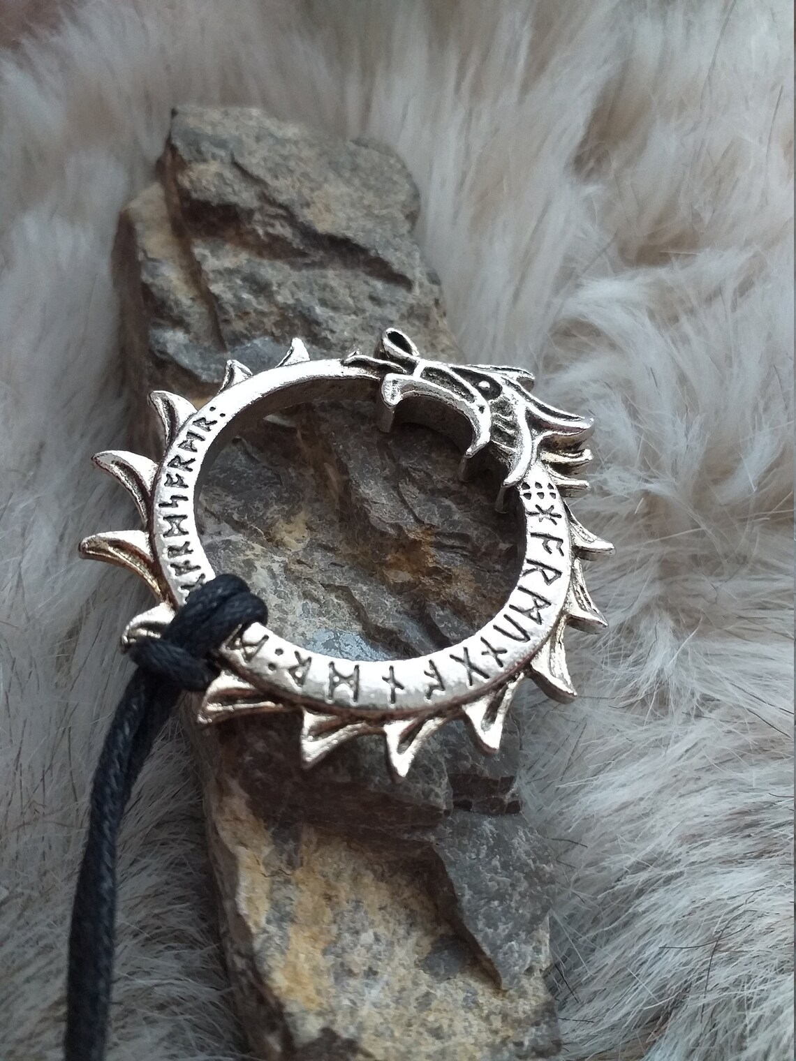 Serpent Rune Pendant Necklaceviking Warrior | Etsy