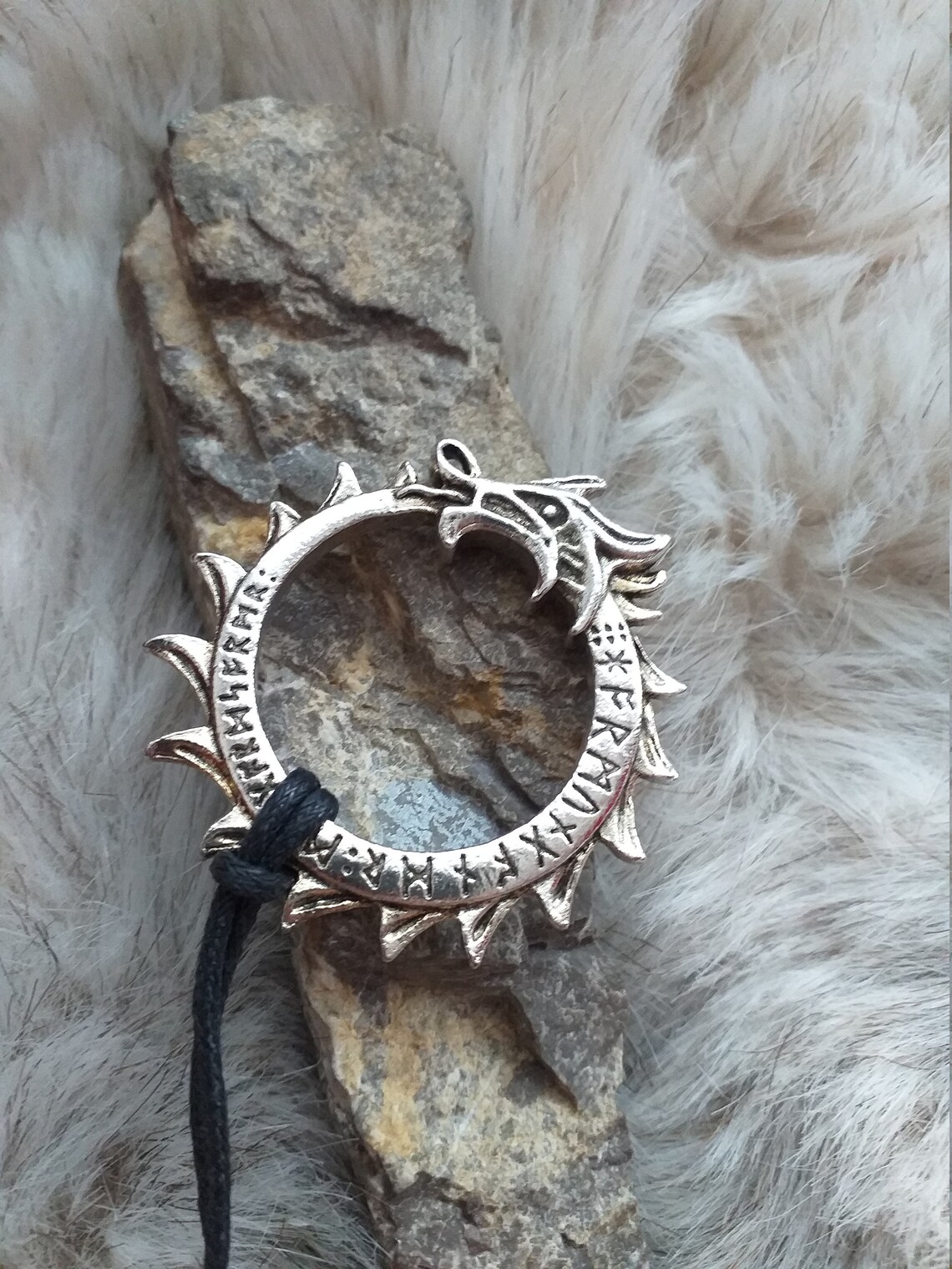 Serpent Rune Pendant Necklaceviking Warrior | Etsy