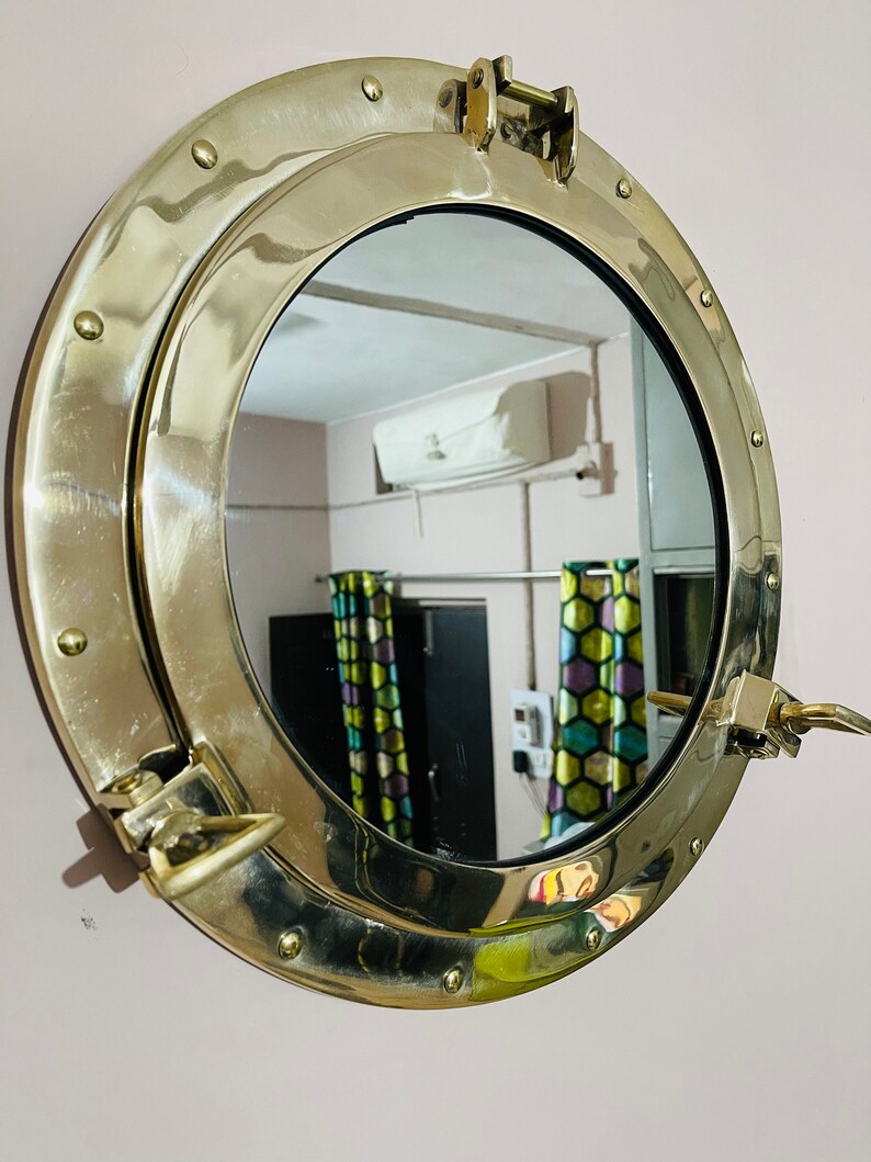 17 Brass Porthole Window Frame Vintage Style Ship Porthole Premium Gift