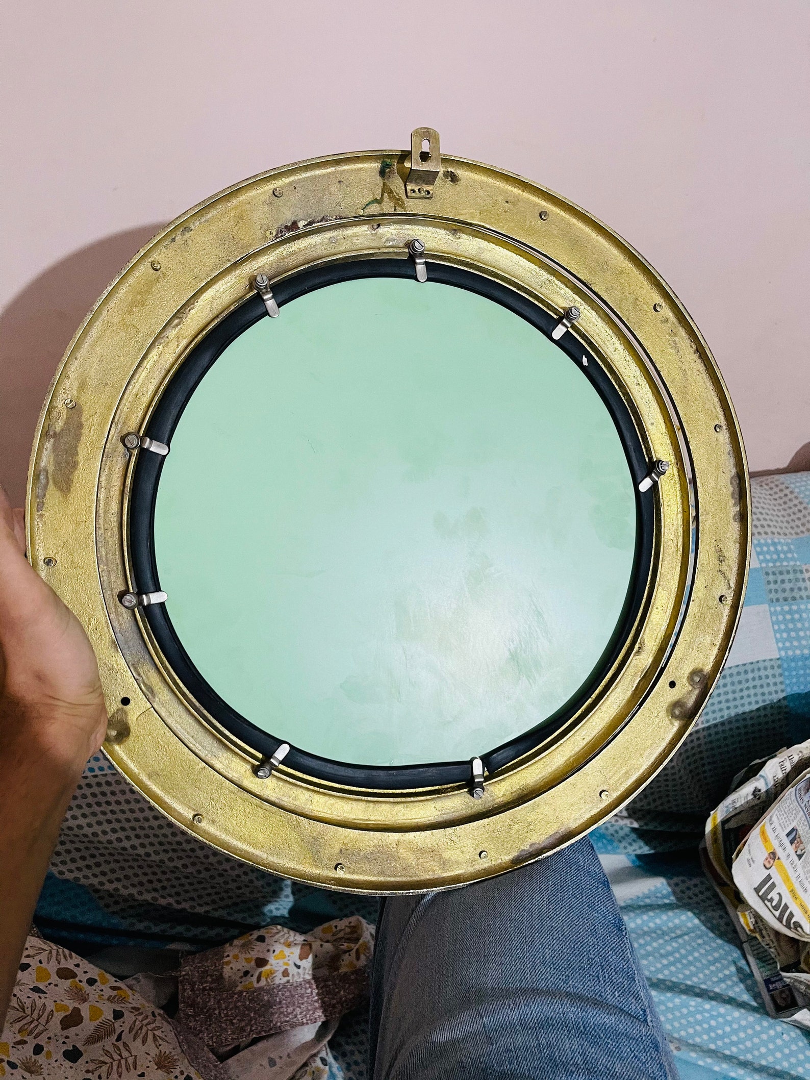 17 Brass Porthole Window Frame Vintage Style Ship Porthole Premium Gift