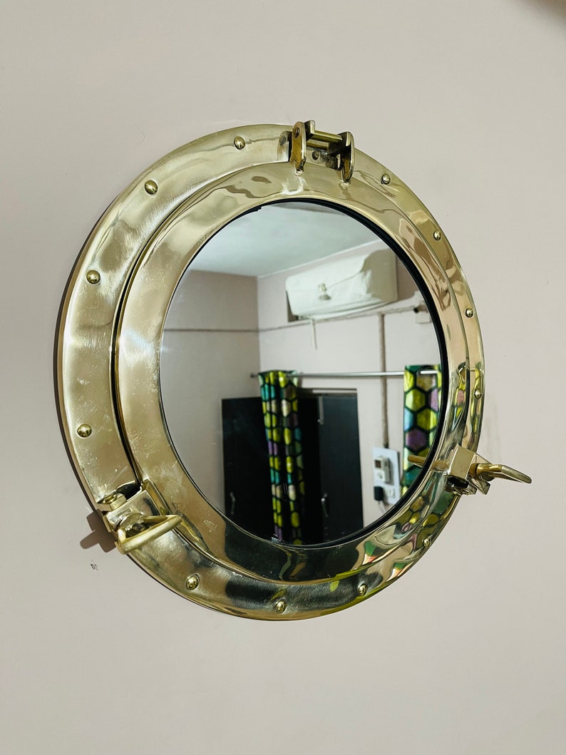 17 Brass Porthole Window Frame Vintage Style Ship Porthole Premium Gift