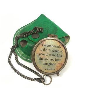 Brass 2 CompassPocket Compass Brass Compass with | Etsy