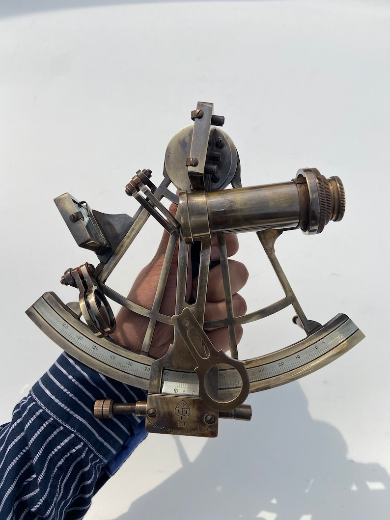 Nautical 8 Brass Working Sextant in Brown Antique Etsy