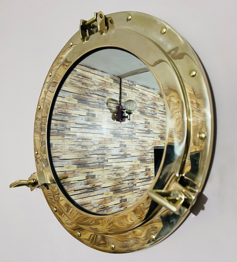 17 Brass Porthole Window Frame Vintage Style Ship Porthole Premium Gift