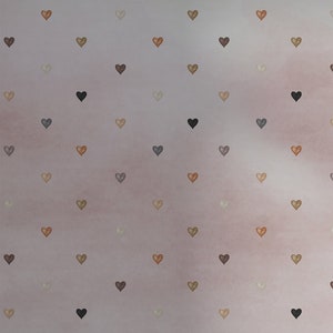 Carta da parati minimalista a forma di cuore, decorazione da parete sentimentale rimovibile