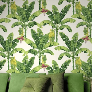 Tropical Wallpaper Floral Peel and Stick Botanical Wall Mural Removable