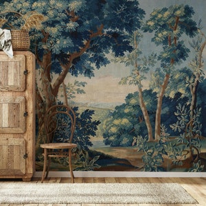 Enchanted Forest Tapestry Wallpaper Mural Peel and Stick Wall Mural