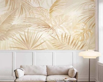 Gran árbol de otoño hojas diseño abstracto papel pintado floral autoadhesivo Peel and Stick murales de pared decoración de pared extraíble