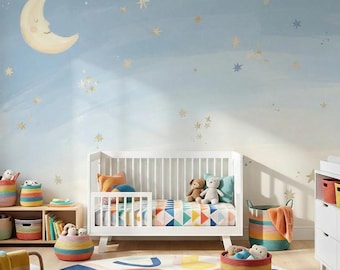 Weltraum-Tapete für Kinderzimmer-Schlafzimmerwände