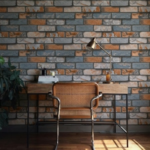 3D Brick Wallpaper Stone Wall Mural Peel Stick