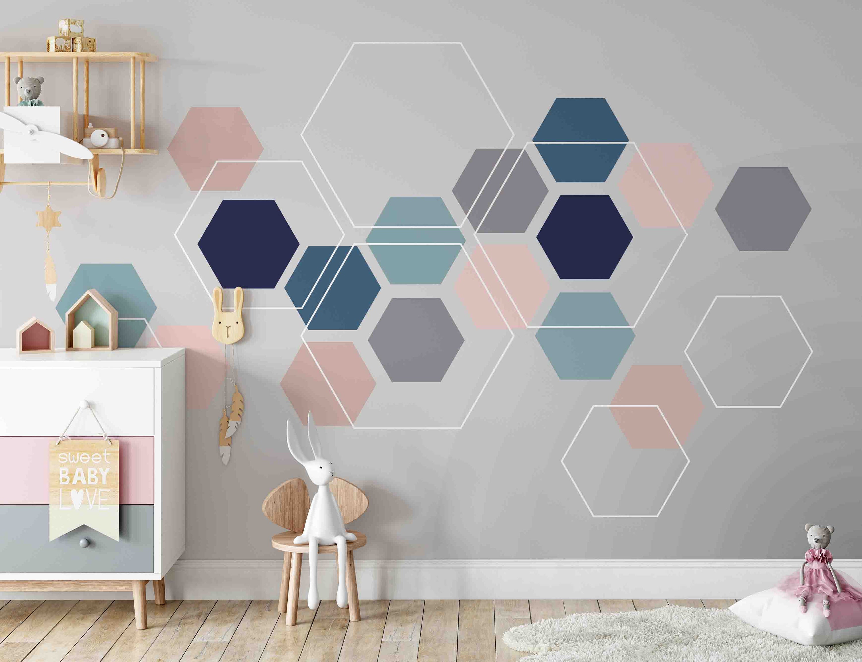 Geometric shapes wallpaper room nasvedear