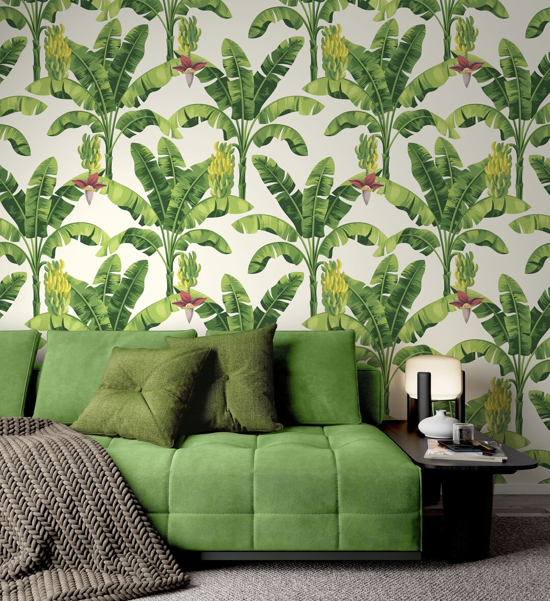 Tropical Wallpaper Floral Peel and Stick Botanical Wall Mural Removable ...