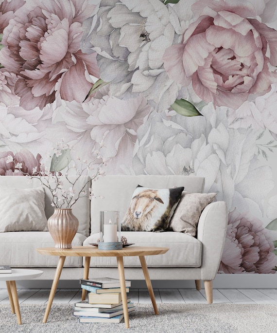 15 Living Room with Floral Wallpapers | Home Design Lover