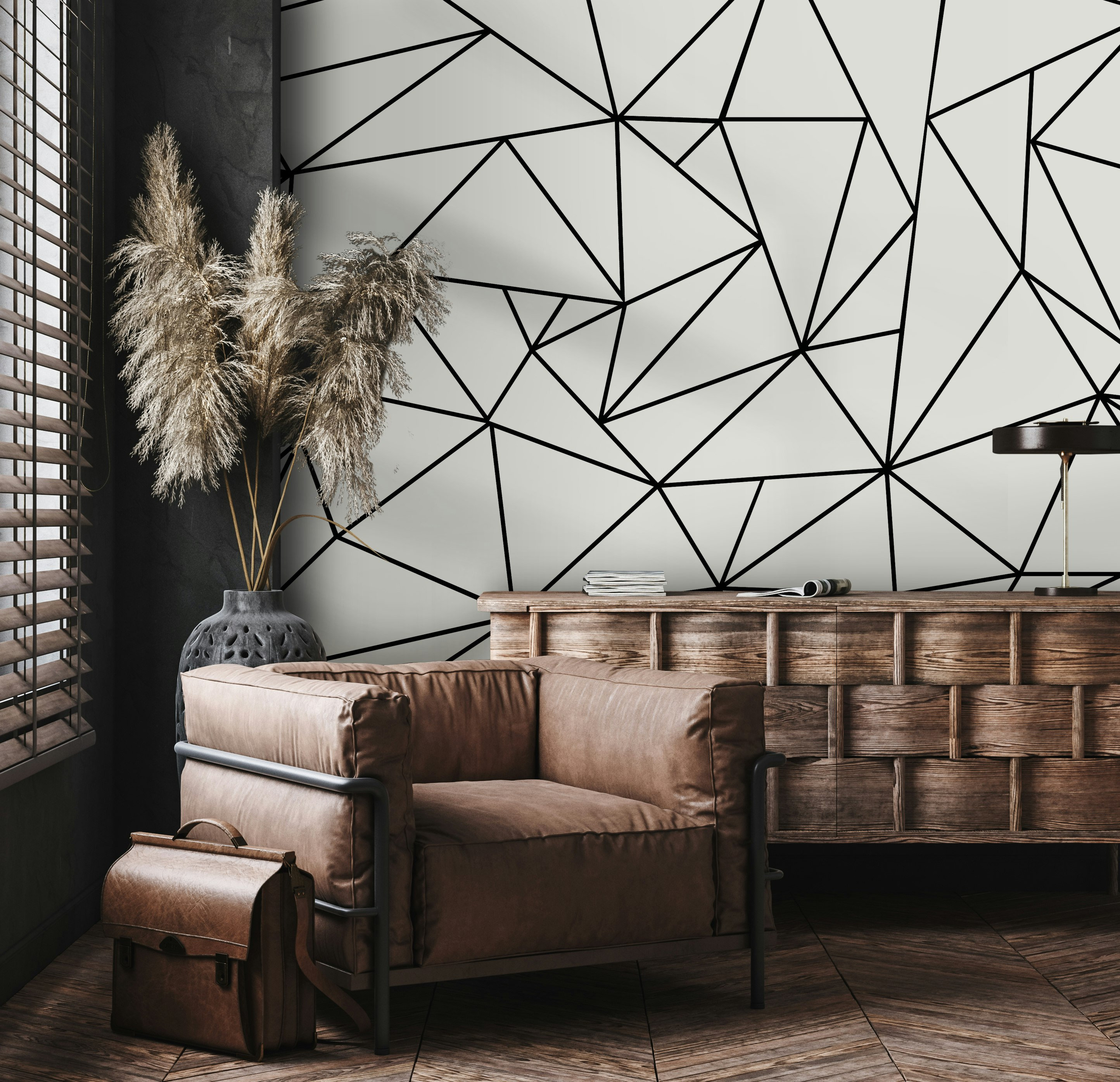 Papel tapiz de triángulos - Etsy México, image size:2888x2790