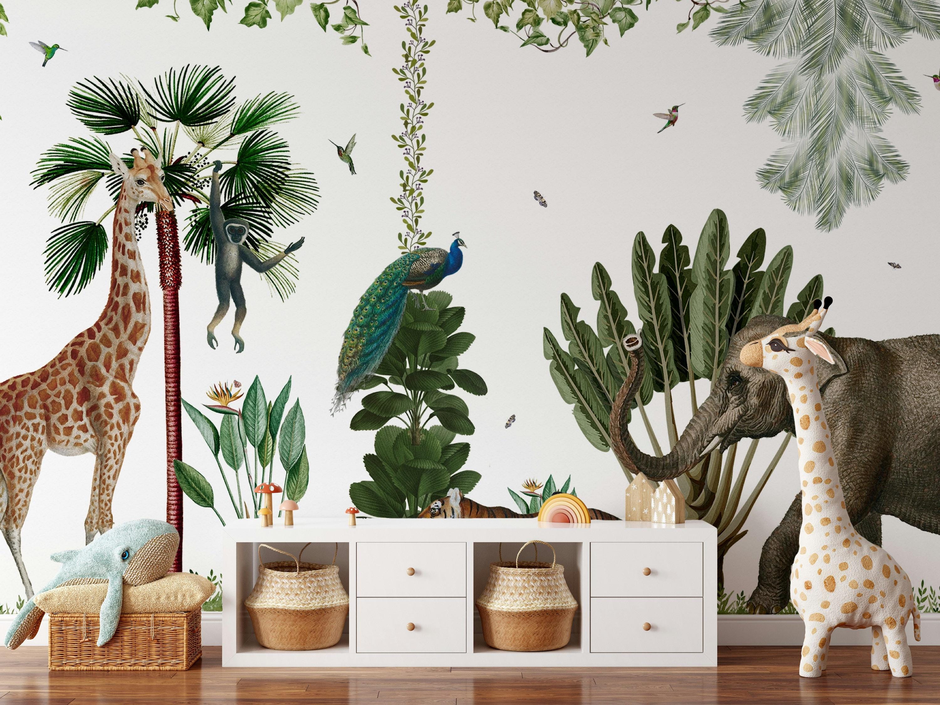 Murando Photo Wallpaper Tropical Leaves 400x280 Cm / 158" X 110" Non