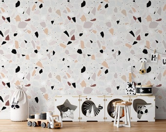 Random Geometric Shapes Boham Style Luxury Modern Wallpaper Wall ...