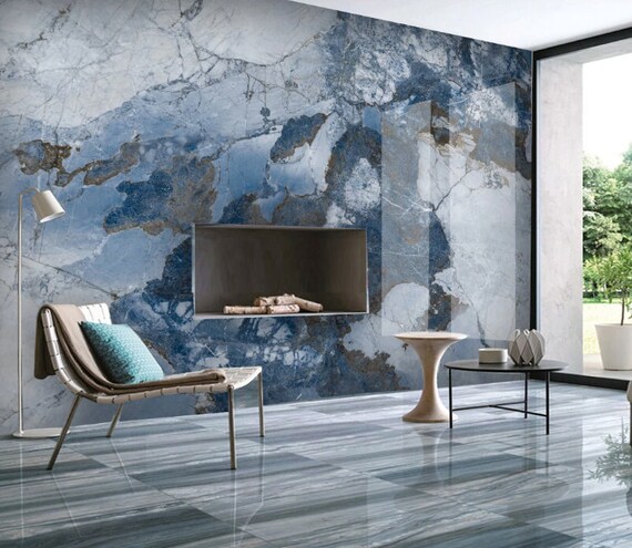 Blue Marble 3d Photo Vinyl Wallpaper Self Adhesive Peel and | Etsy