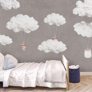 Cloud Wallpaper Self Adhesive Nursery Wall Decor Kids Room Wall Mural