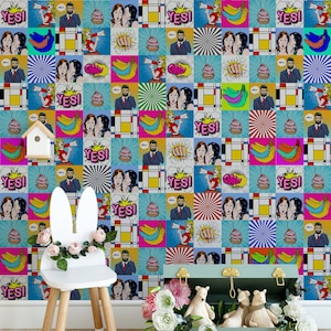 Popart Wallpaper Unique Pattern Removable