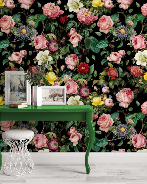 Floral modern wallpaper best sale