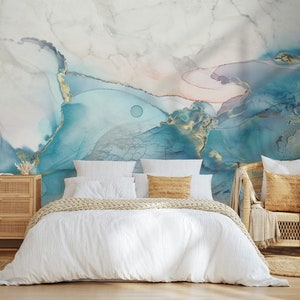 Abstract Ocean Texture Wallpaper Self Adhesive Peel and Stick Wall ...