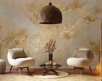 White Yellow Golden Look Abstract Modern Design Background Wallpaper Self Adhesive Peel and Stick Wall Mural Wall Decoration Removable
