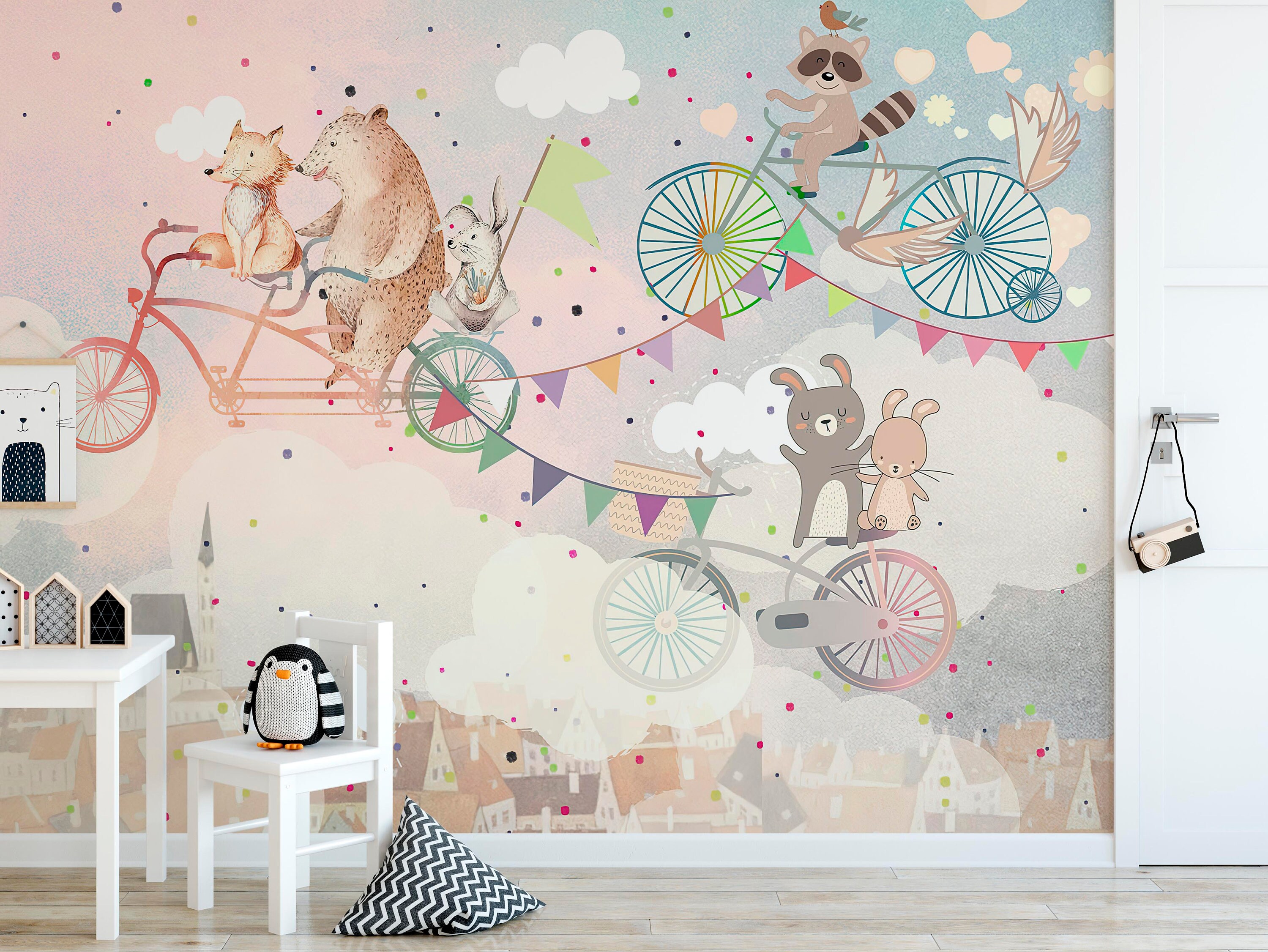 Playroom Wallpaper Kids Peel and Stick Nursery Wall Mural - Etsy