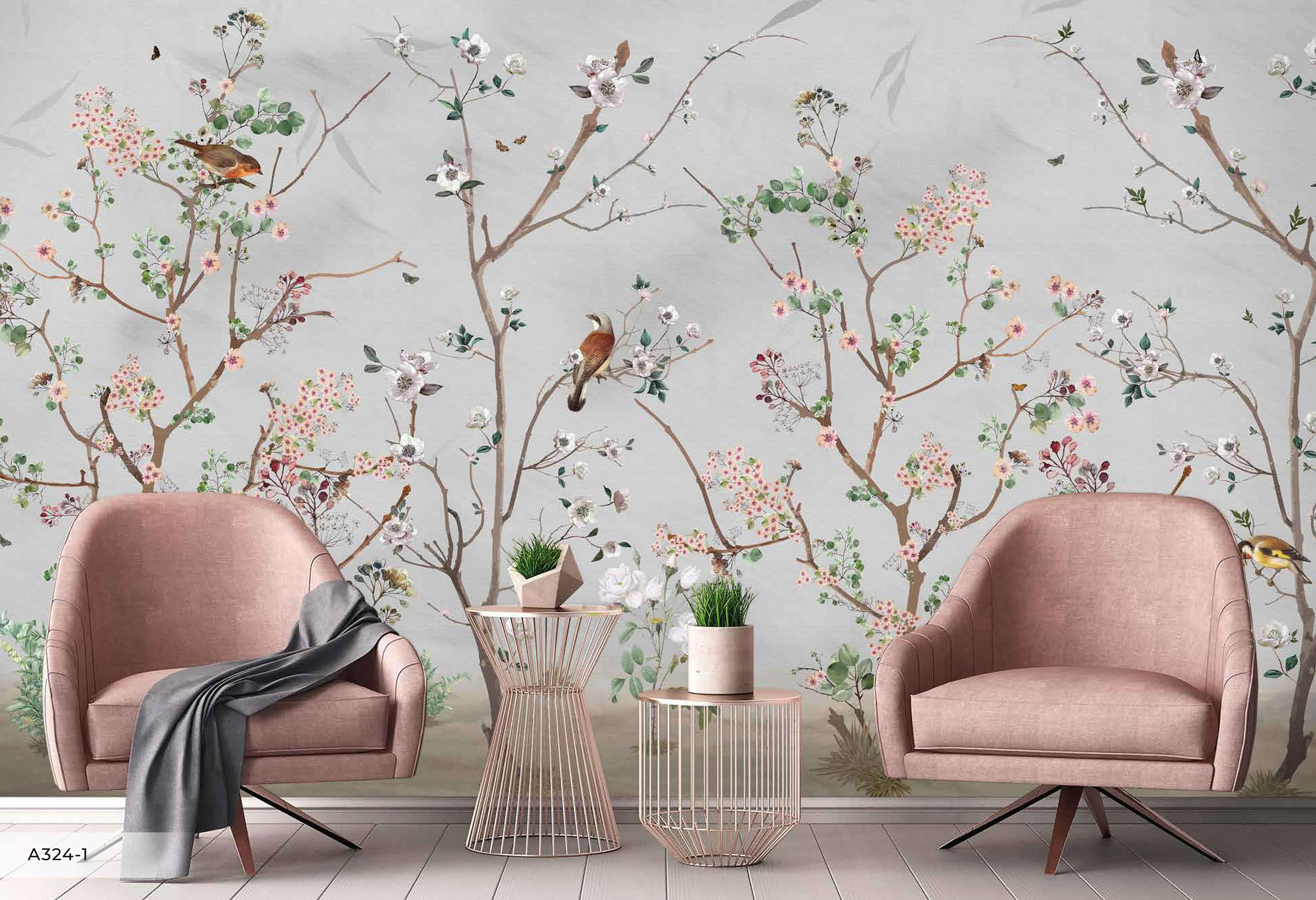 Flower Wallpaper - Etsy Flower Wallpaper - Etsy