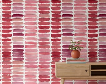 Abstract Wallpaper Geometric Peel And Stick Brush Strokes Wall Mural