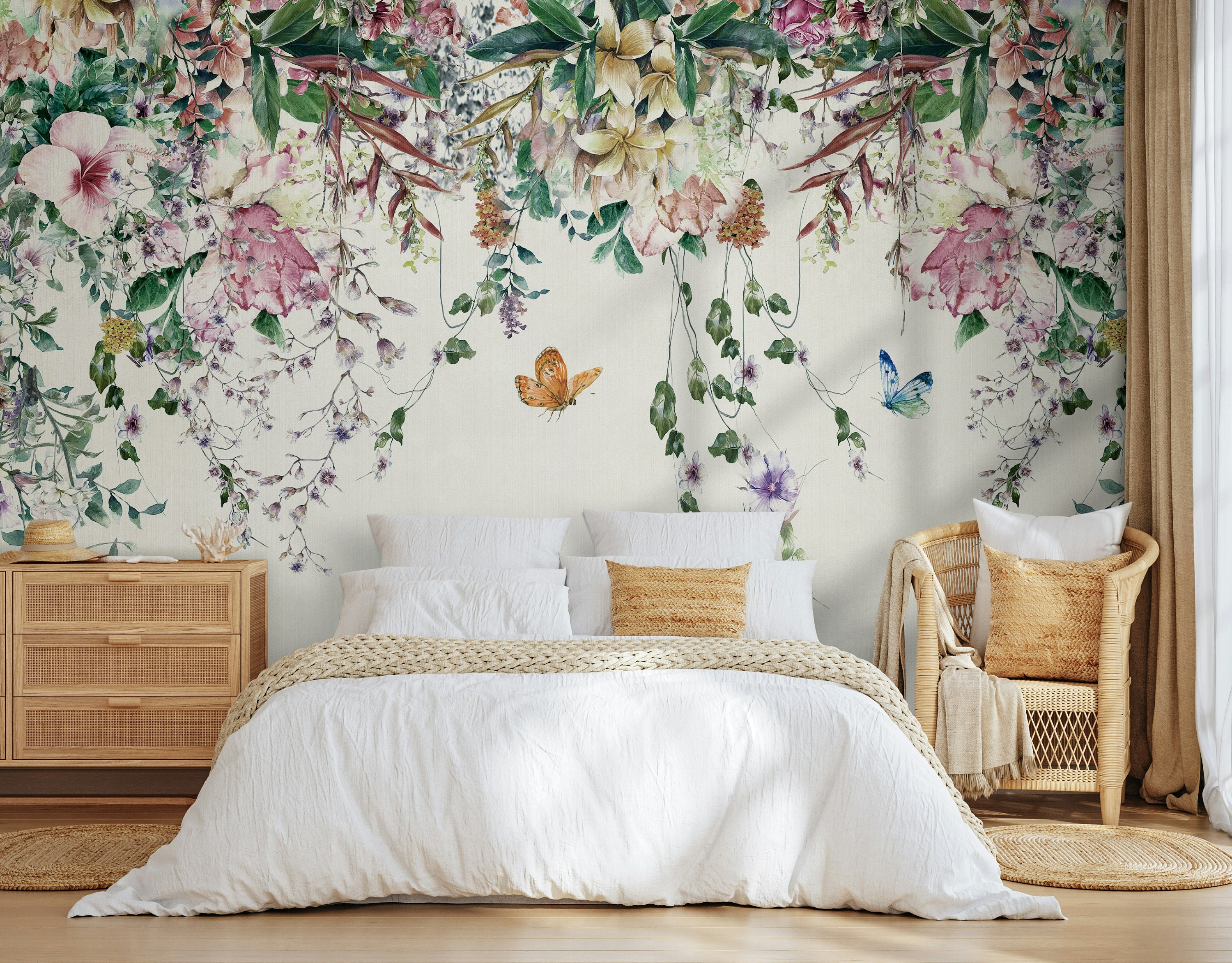 Murando Photo Wallpaper Flowers 500 X 350 Cm XXL Non-Woven Wallpaper