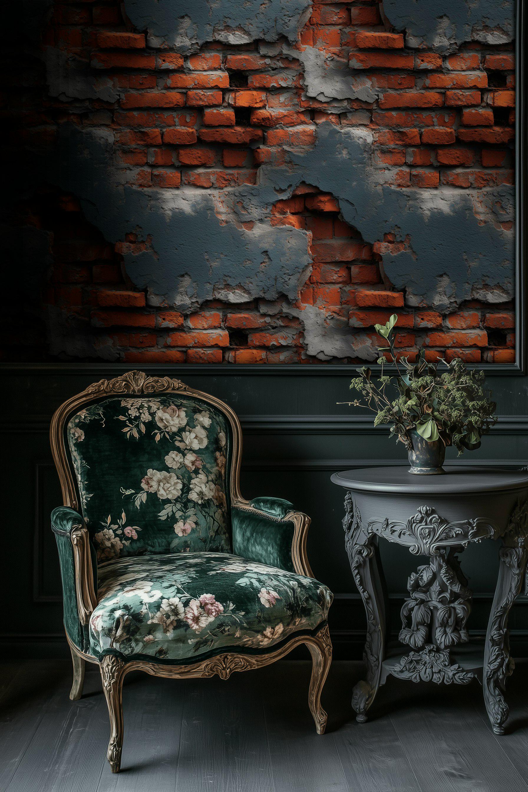 Brick Texture Wallpaper Industrial Peel and Stick Rustic Wall Mural - Etsy