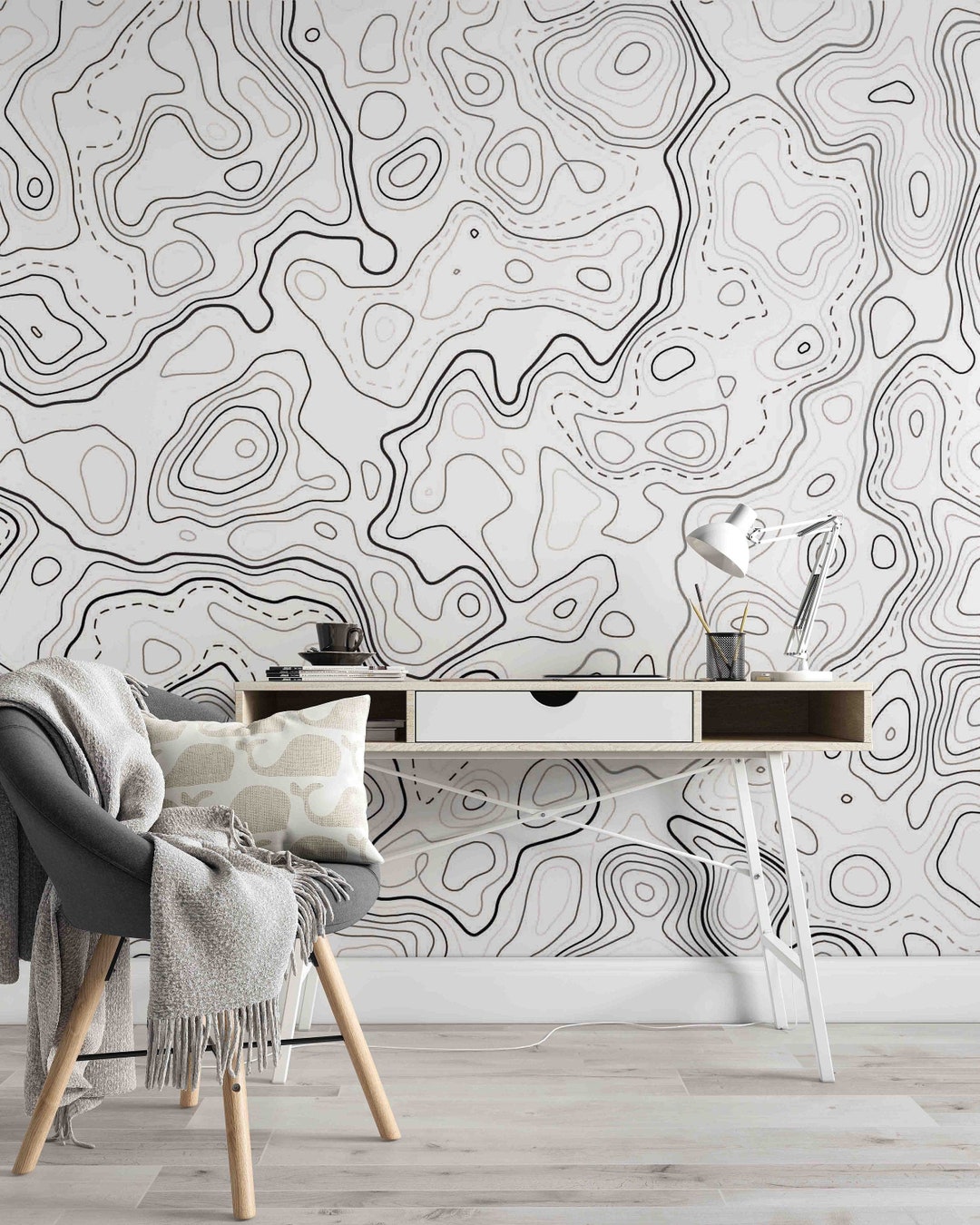 Topo Wallpaper  Wallpaper Light grey area rug Black website