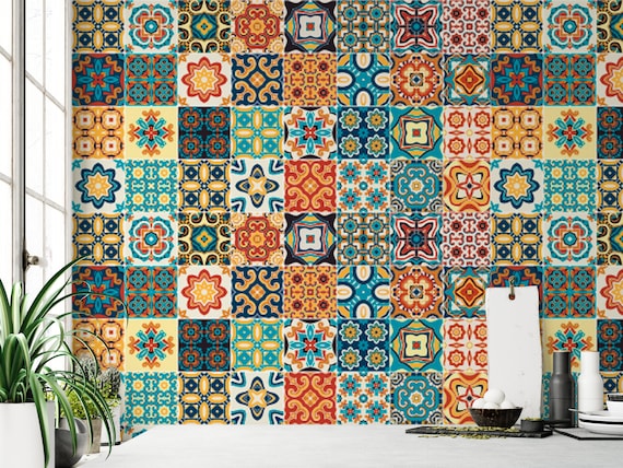 Moroccan print wallpaper deals