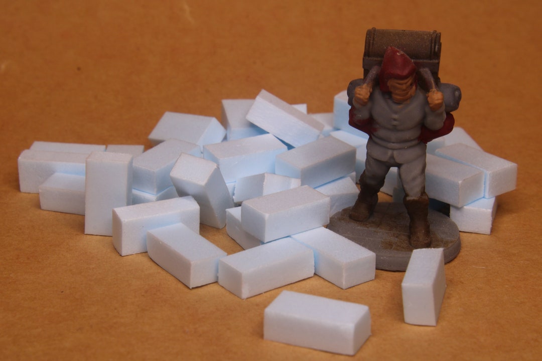 Miniature XPS Foam Stone Blocks, Wargaming Scenery (200 Pc) - Etsy