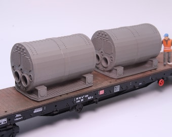 HO Resin Steam Boiler - 2er Set - Modelleisenbahn Industrielandschaft