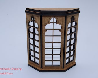 Bay Window KIT for diorama or dollhouse